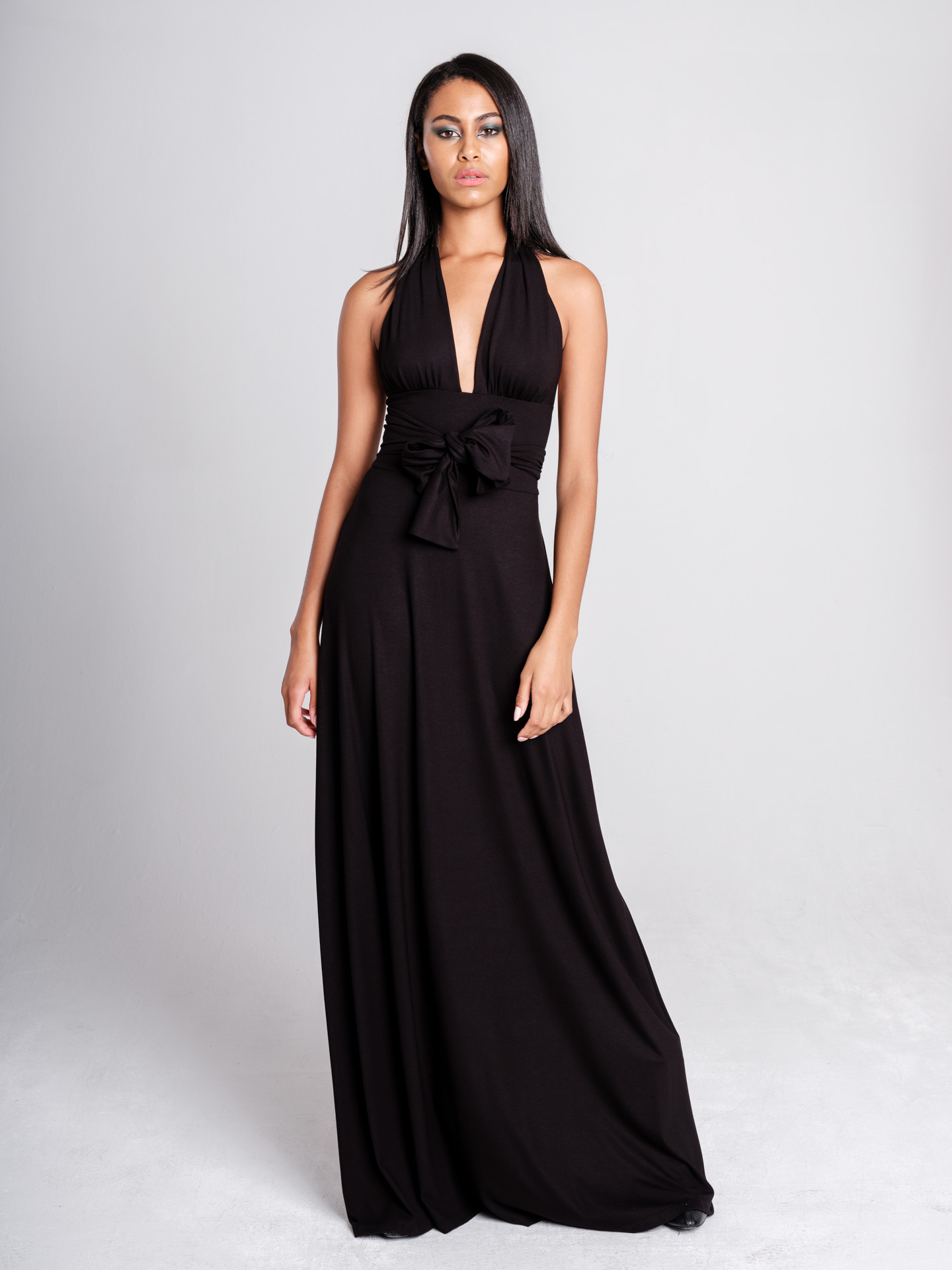 Bow black I Dress