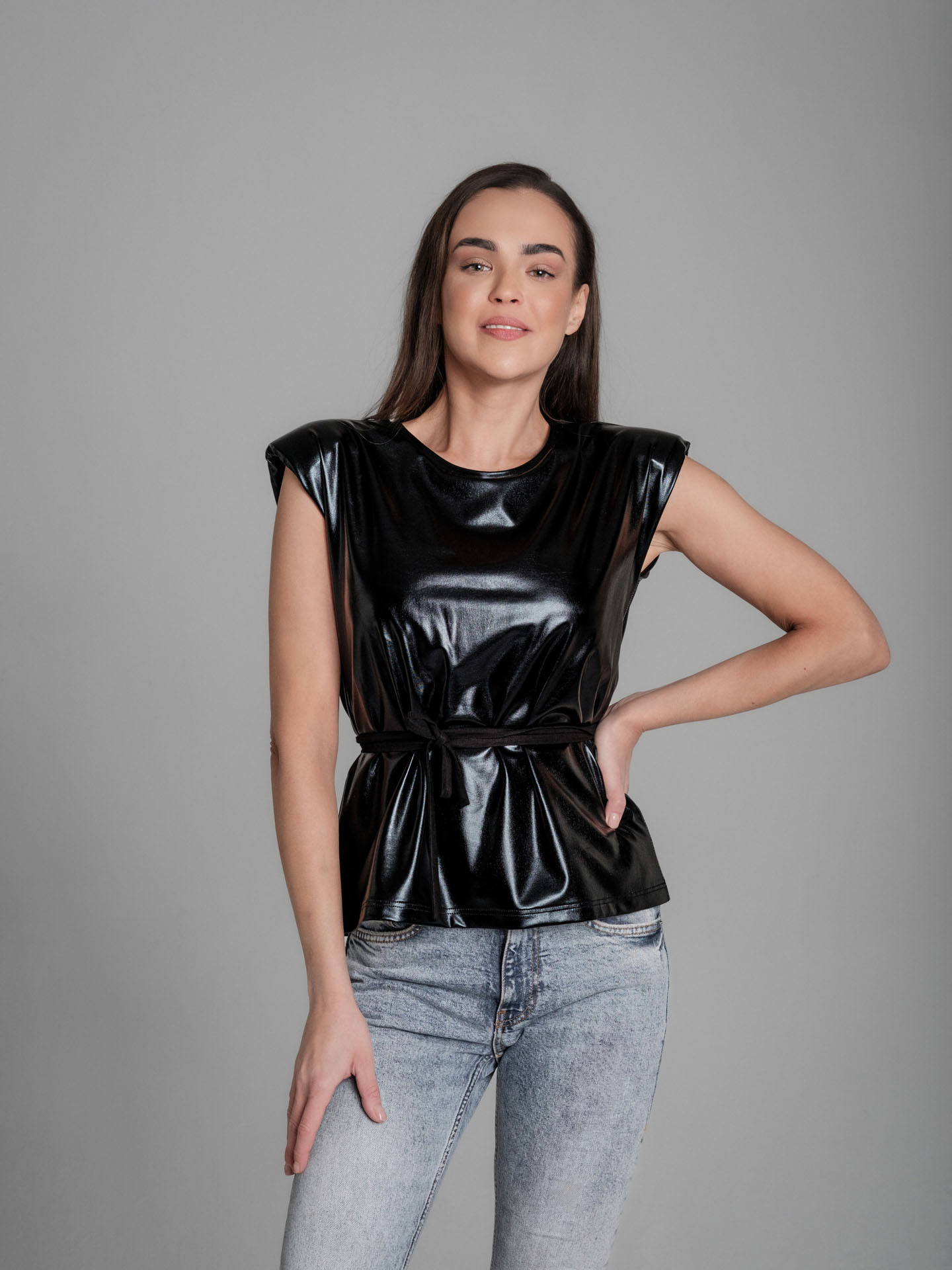 Bowie glam black I Top