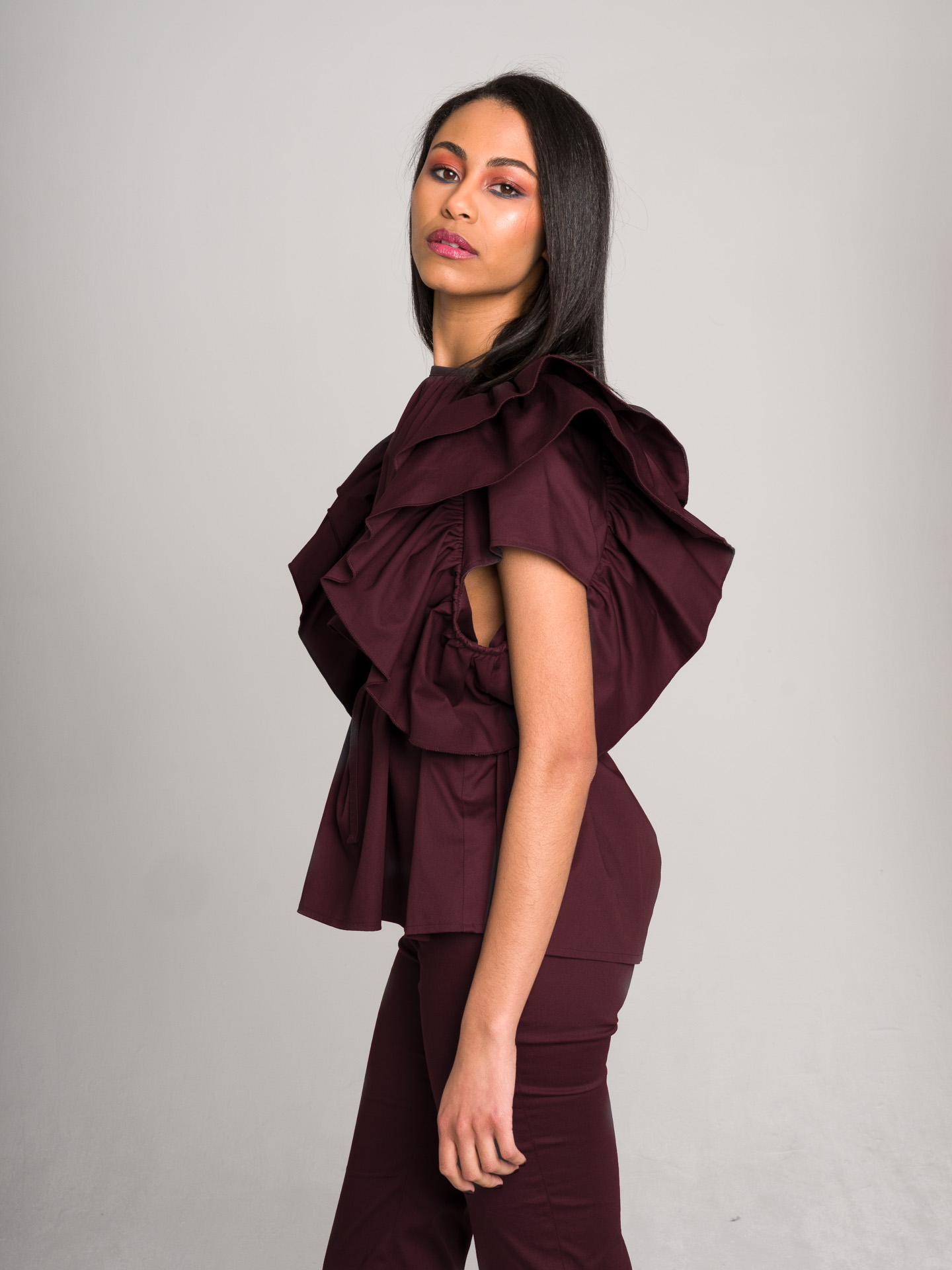 Tres burgundy I Blouse