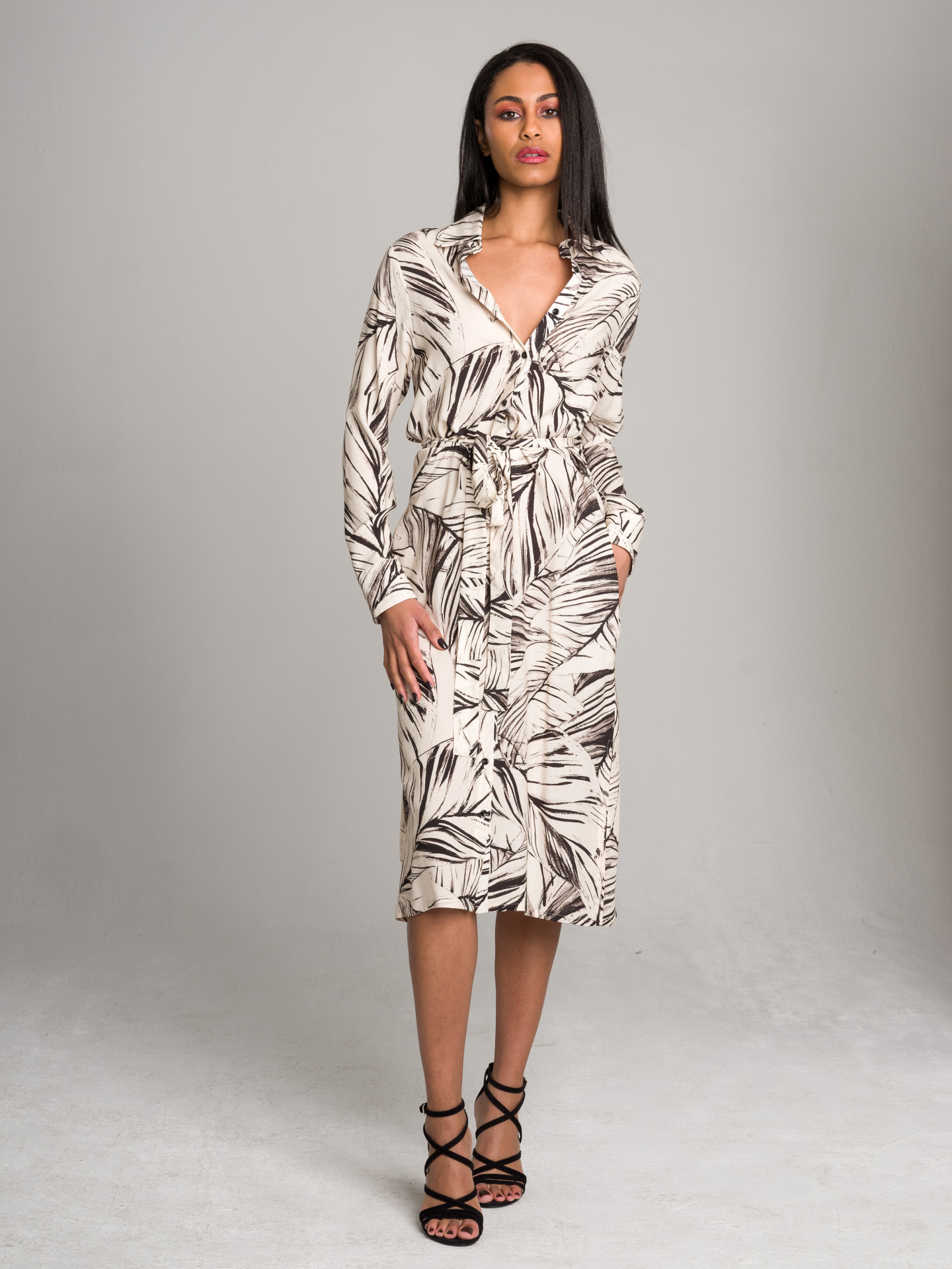 Flame butter midi I Dress
