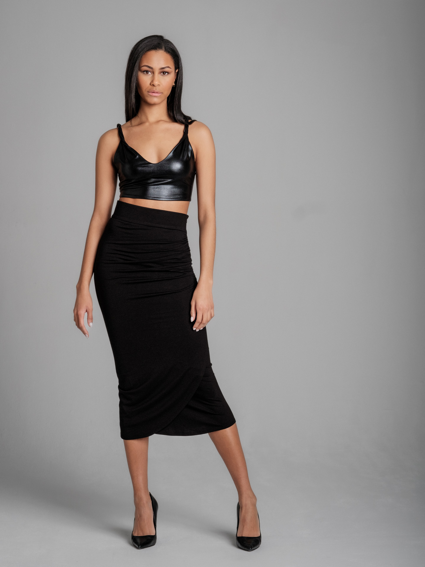 Shaye midi black I Skirt