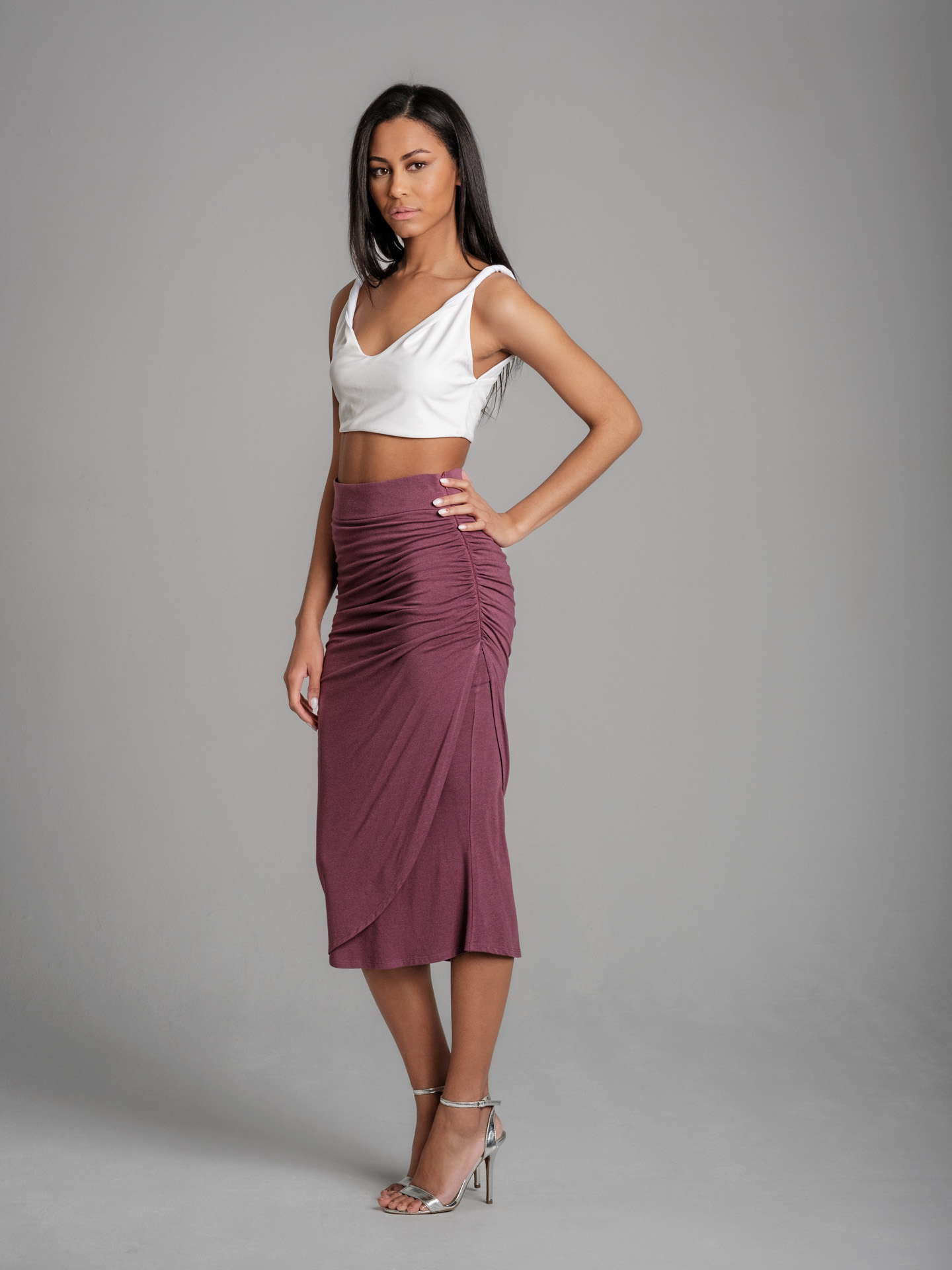 Shaye midi berry I Skirt