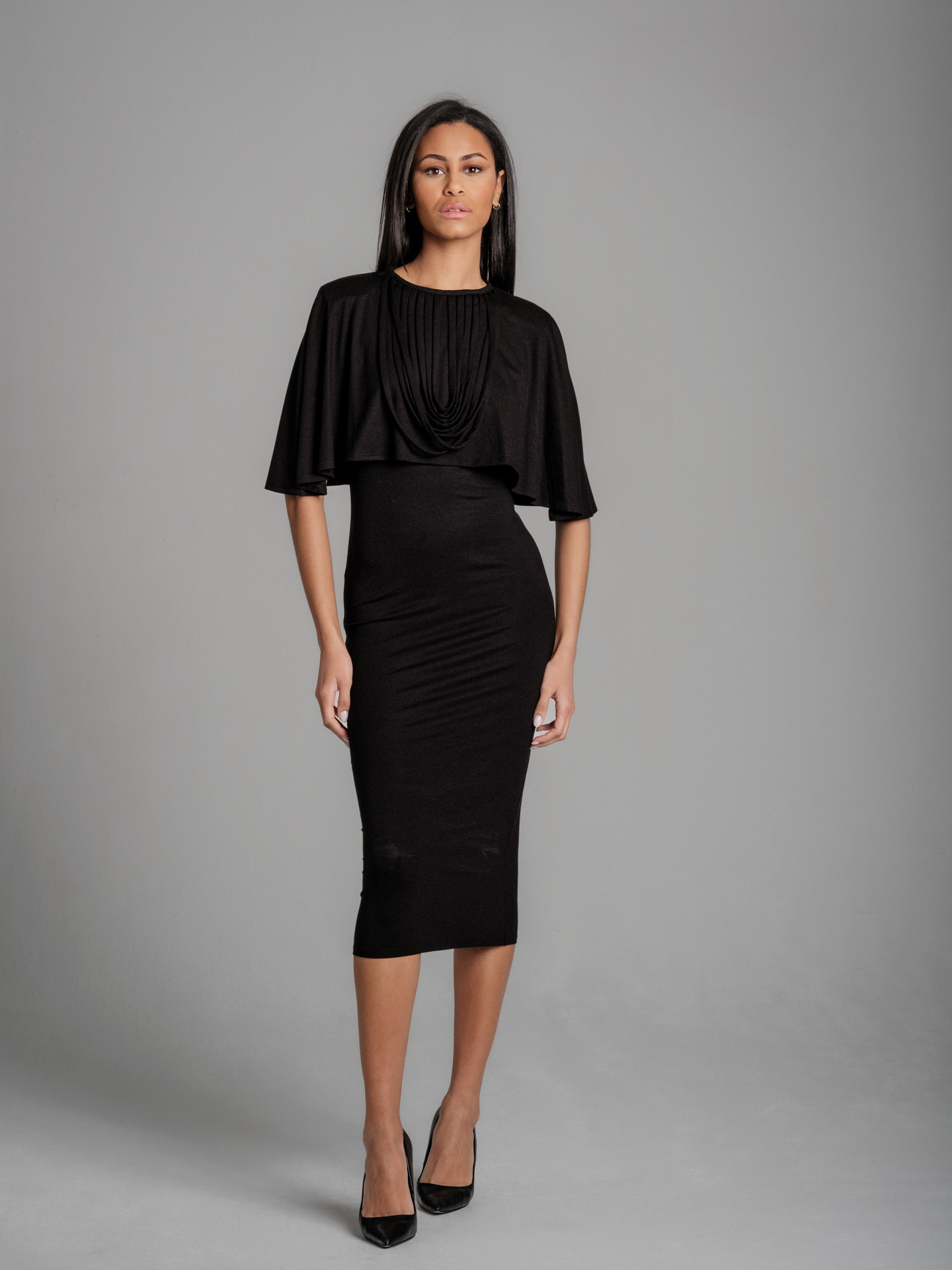 Omenala midi black I Dress