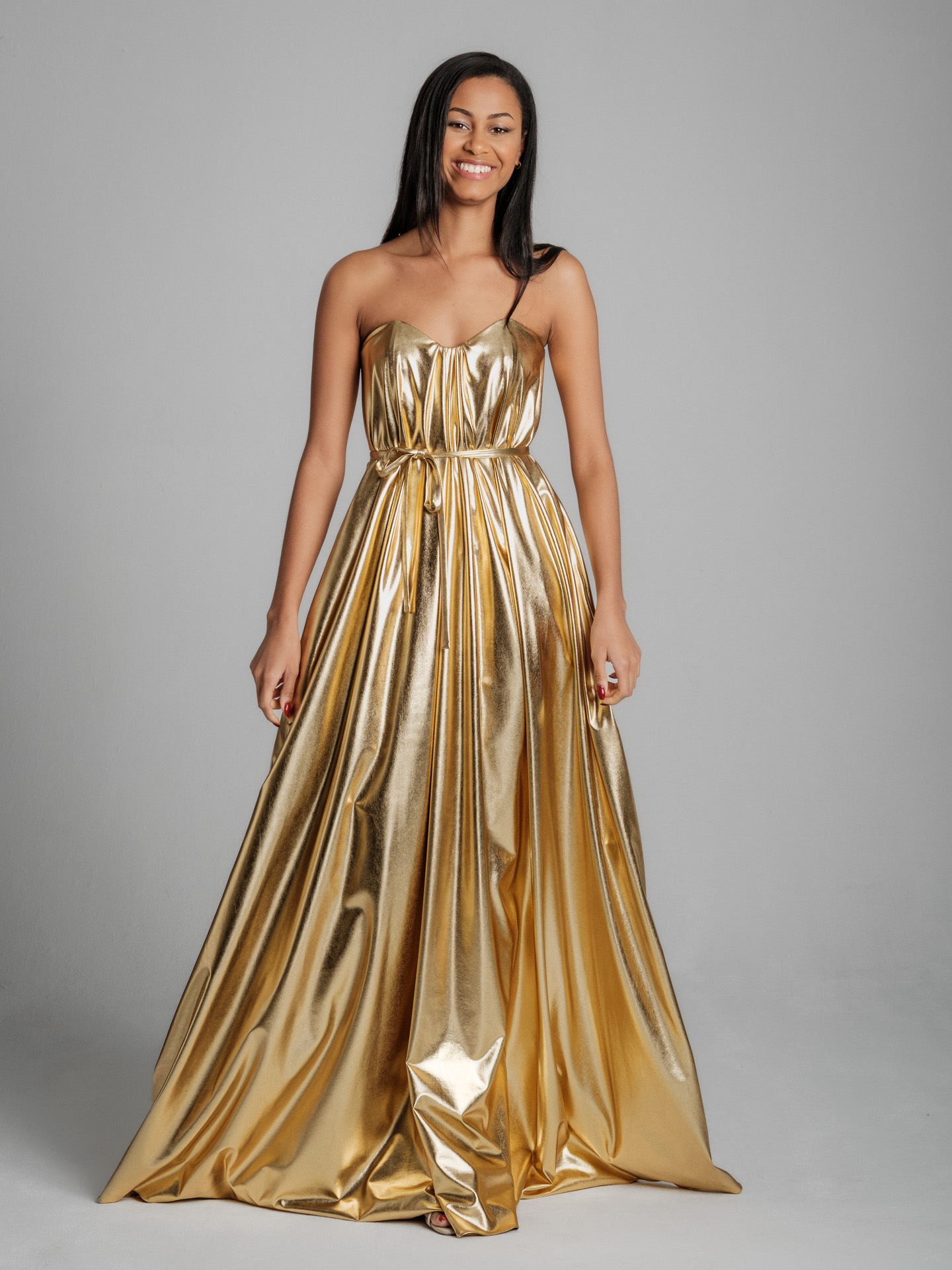 Quiet glam gold I Dress