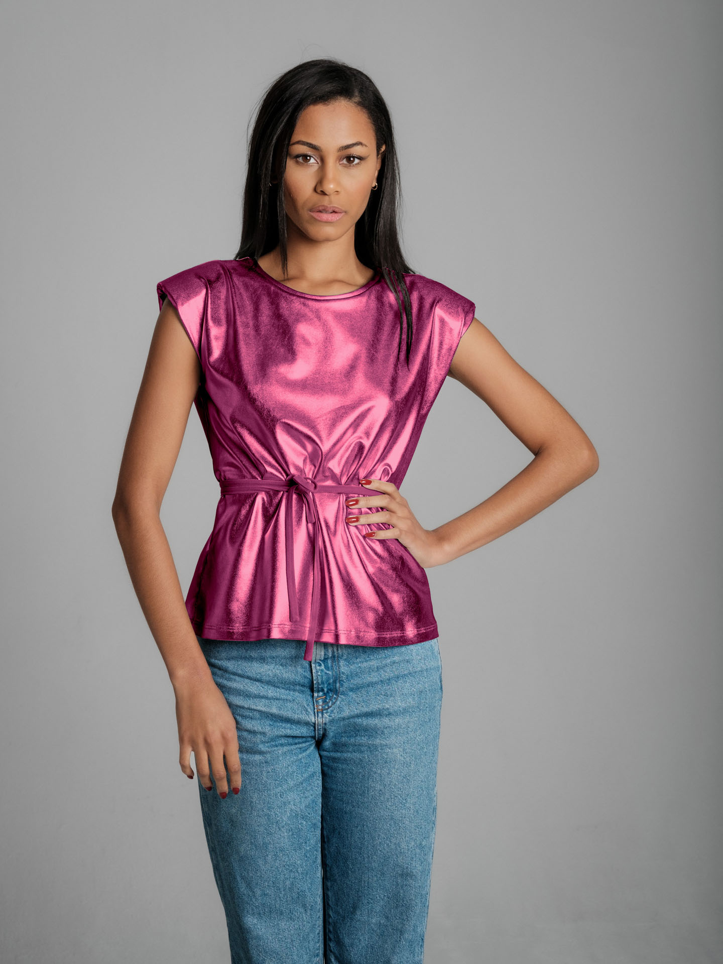 Bowie glam pink I Top